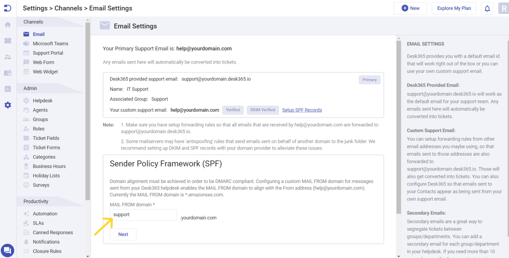 Email Domain Verification Using Spf Desk