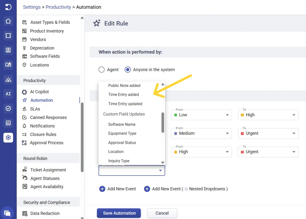 Automations - Ticket Updates