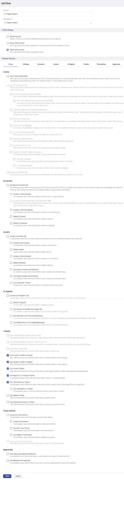 LI Support agent role
