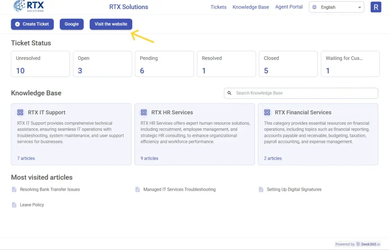 adding-buttons-to-support-portal-desk365