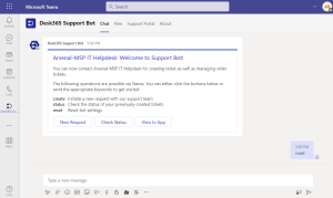 How to change the language in the Desk365 Teams Support Bot | Desk365