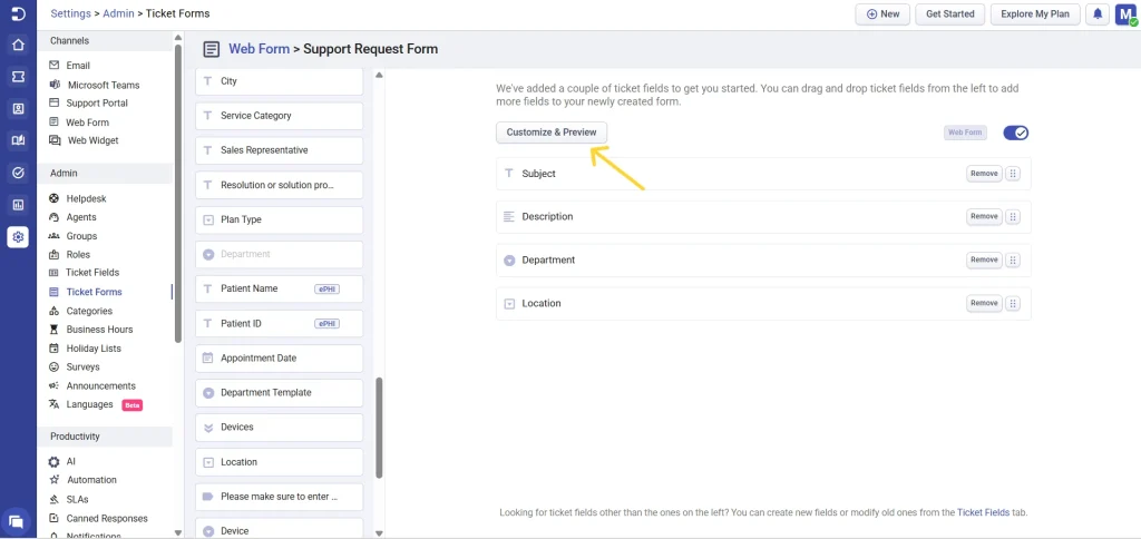 customize-and-preview-web-form-desk365-helpdesk