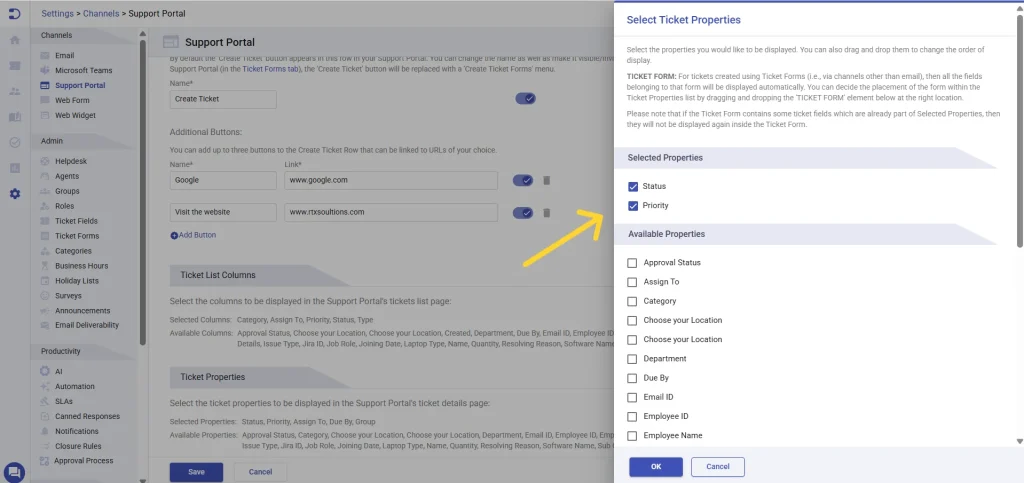 customizing-support-portal-ticket-properties-desk365