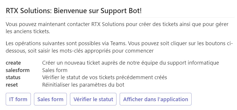 Change the language in the Desk365 Teams Support Bot