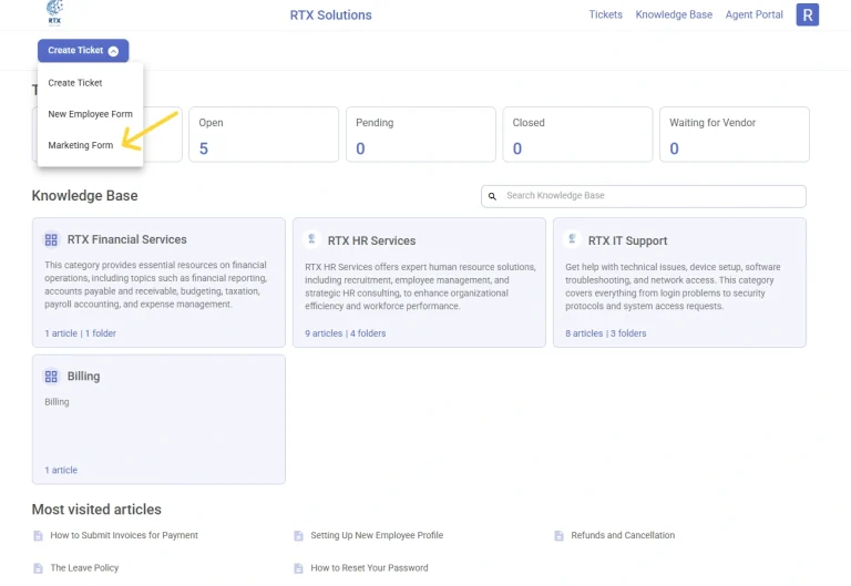 locating-marketing-form-in-support-portal