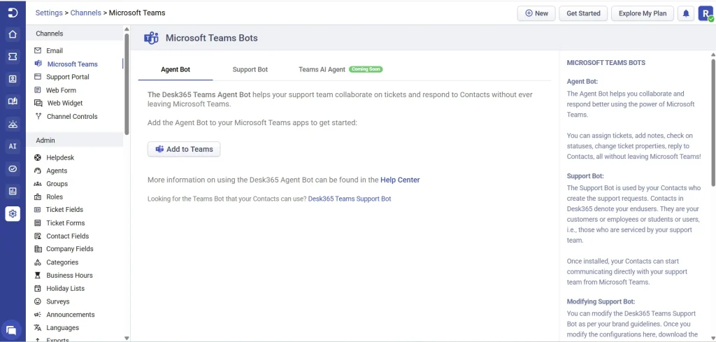 microsoft-teams-agent-bot-desk365