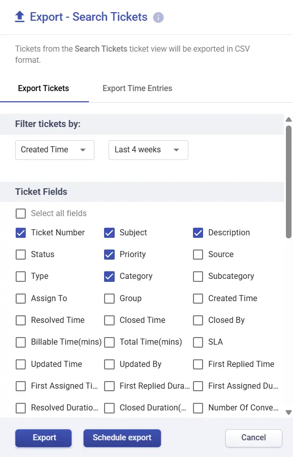 search-and-export-tickets-desk365