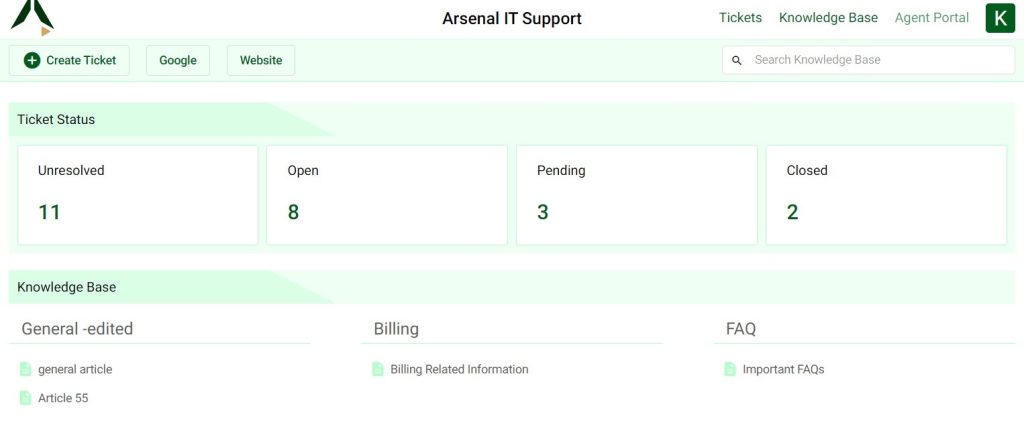 Customer Support Portal in Desk365