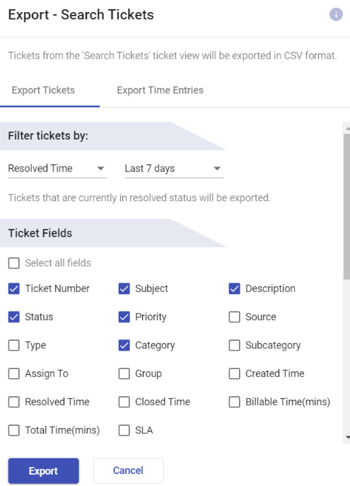 export search tickets related to printers
