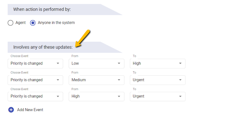 involves any of the condition rule in ticket updates