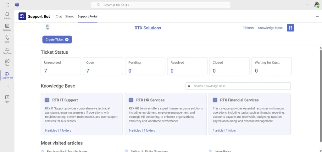 accessing-support-portal-from-microsoft-teams
