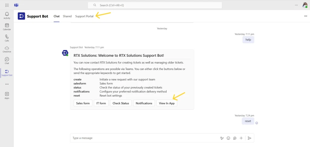 accessing-support-portal-in-teams