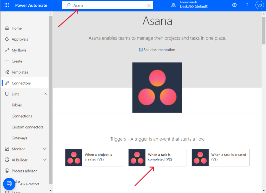 choosing asana triggers