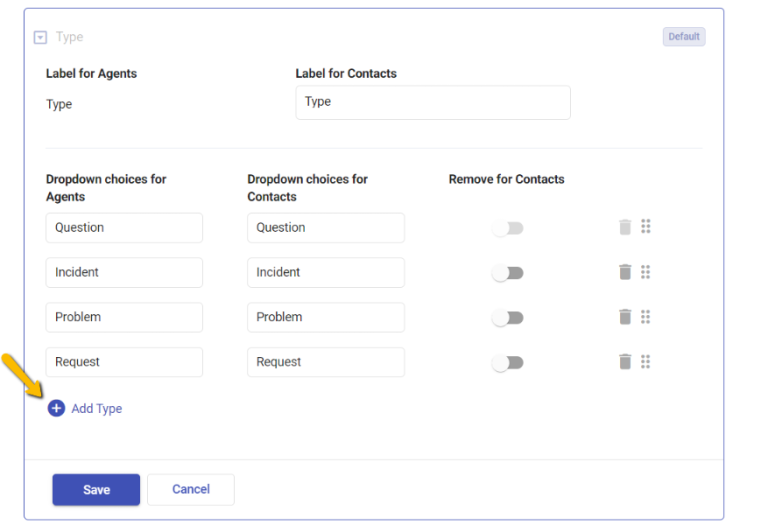 adding custom types in ticket field type