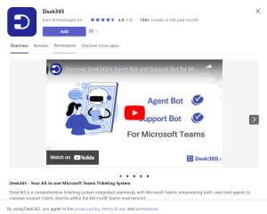 Desk365 Agent Bot - Setup Guide