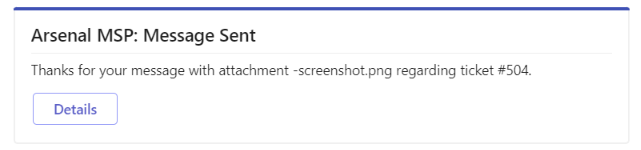 attachment has been successfully added to the particular ticket