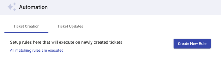 creating automation rules during ticket creation