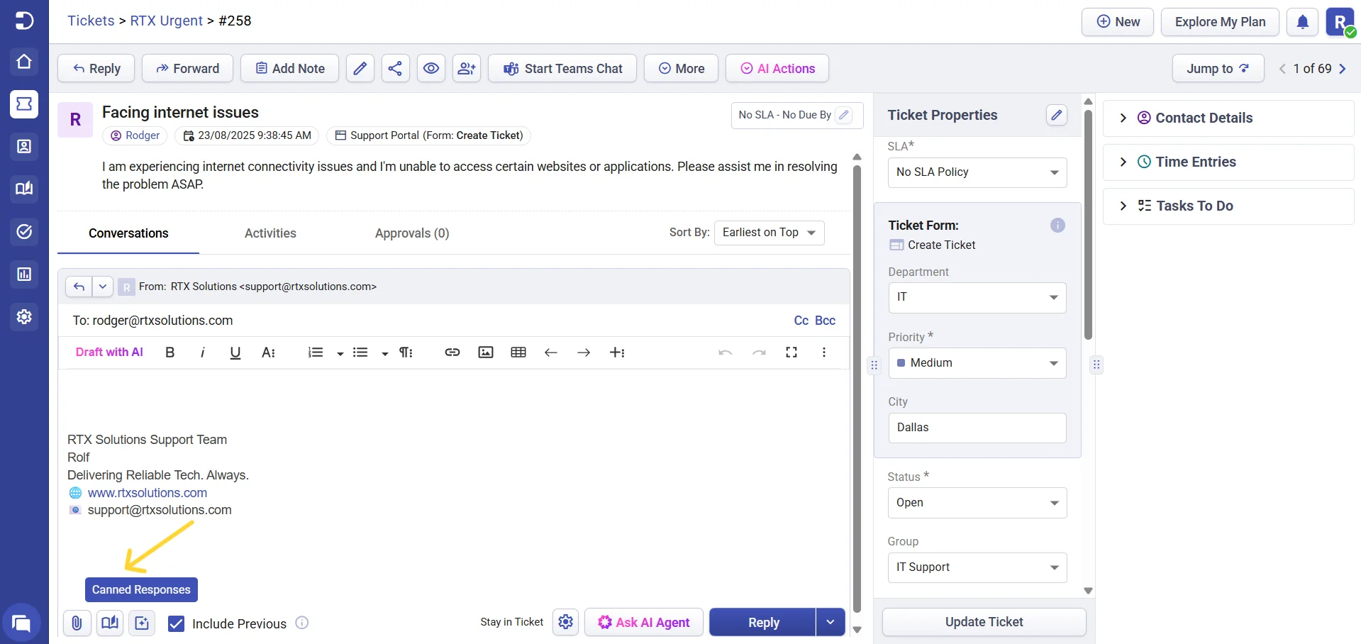 canned-response-in-ticket-details-desk365-helpdesk