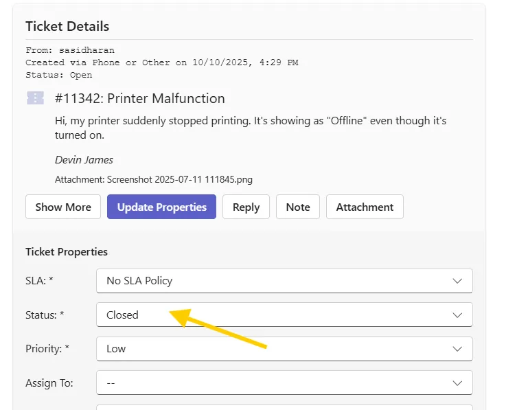 changing-ticket-status-to-closed-desk365-teams-bot