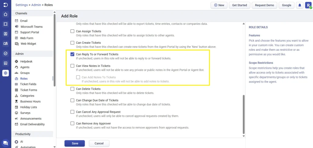 configuring-roles-for-default-response-feature-desk365