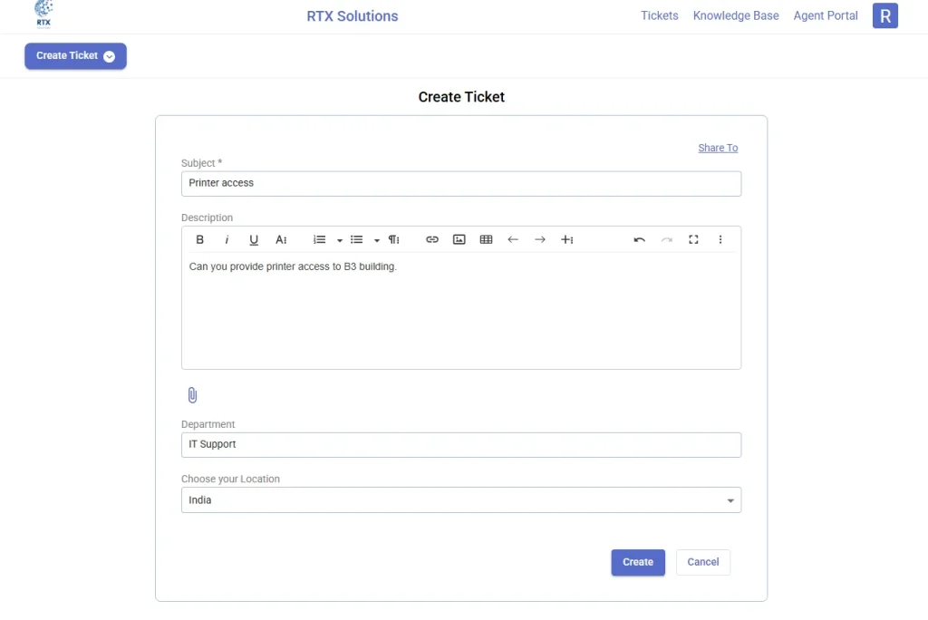 create-new-ticket-from-support-portal-desk365