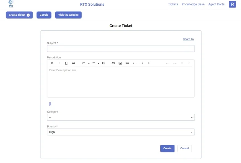 create-ticket-form-in-the-desk365-support-portal