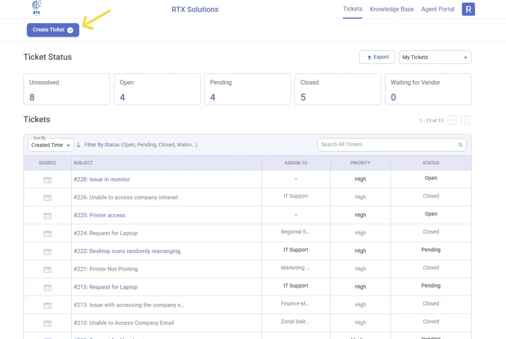 create-ticket-from-support-portal-desk365