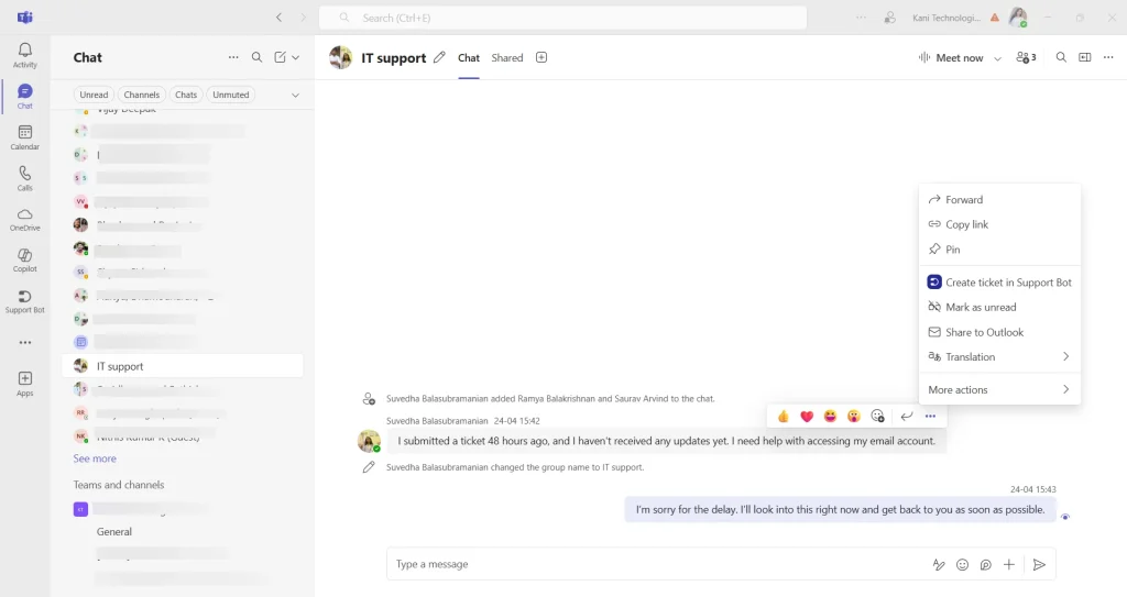 create-ticket-in-support-bot-desk365