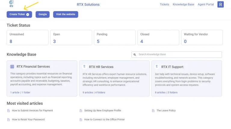 create-ticket-in-support-portal-desk365