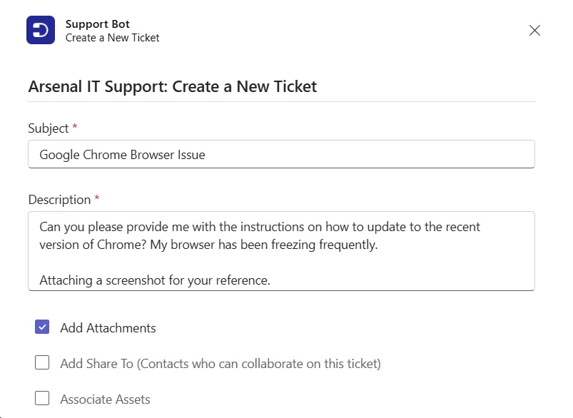 creating-new-ticket-from-microsoft-teams-desk365