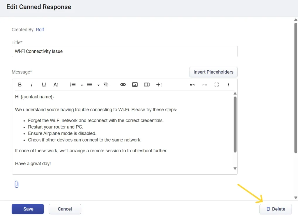 delete-canned-response-desk365-helpdesk