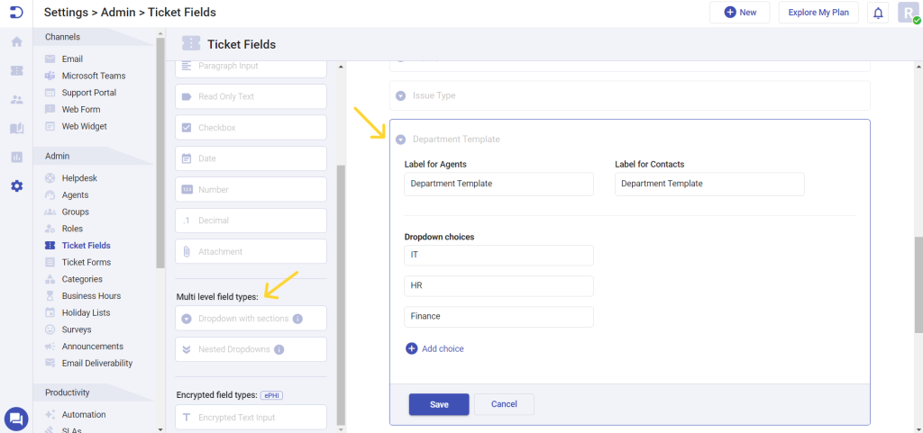 department-template-multi-level-dropdown-field