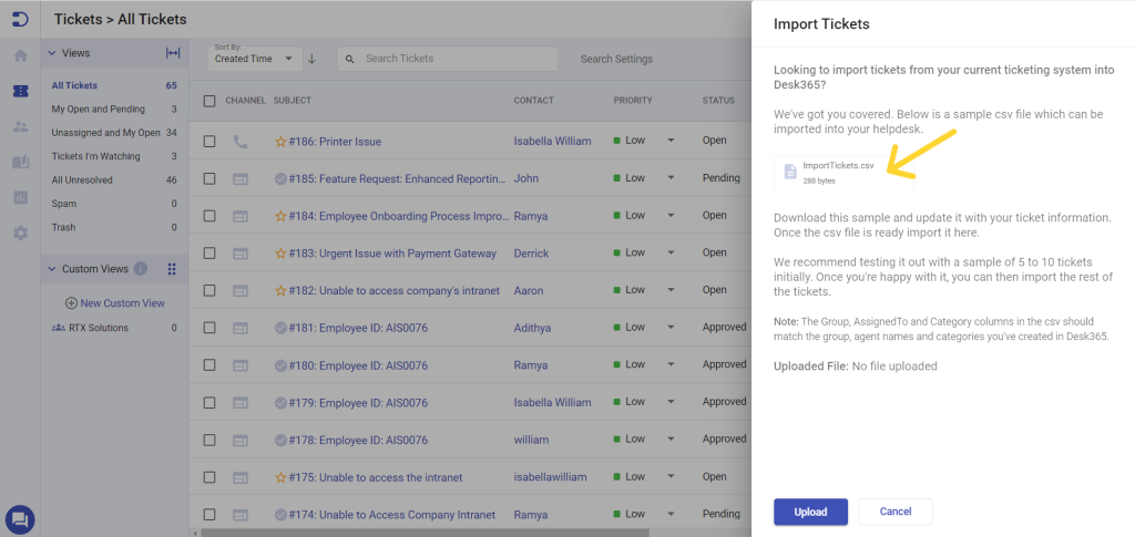 desk365-importing-tickets