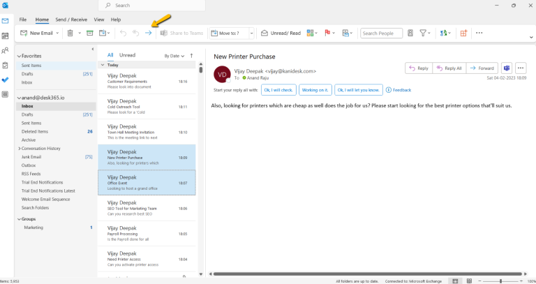forward as attachment option in outlook