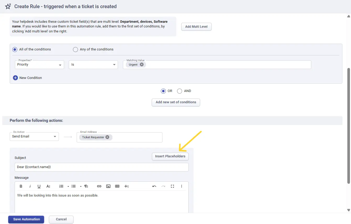 insert-placeholders-in-automation-desk365-helpdesk