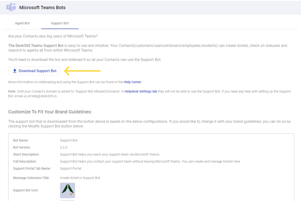 microsoft-teams-support-bot-desk365