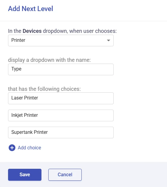 nested-dropdown-for-printer