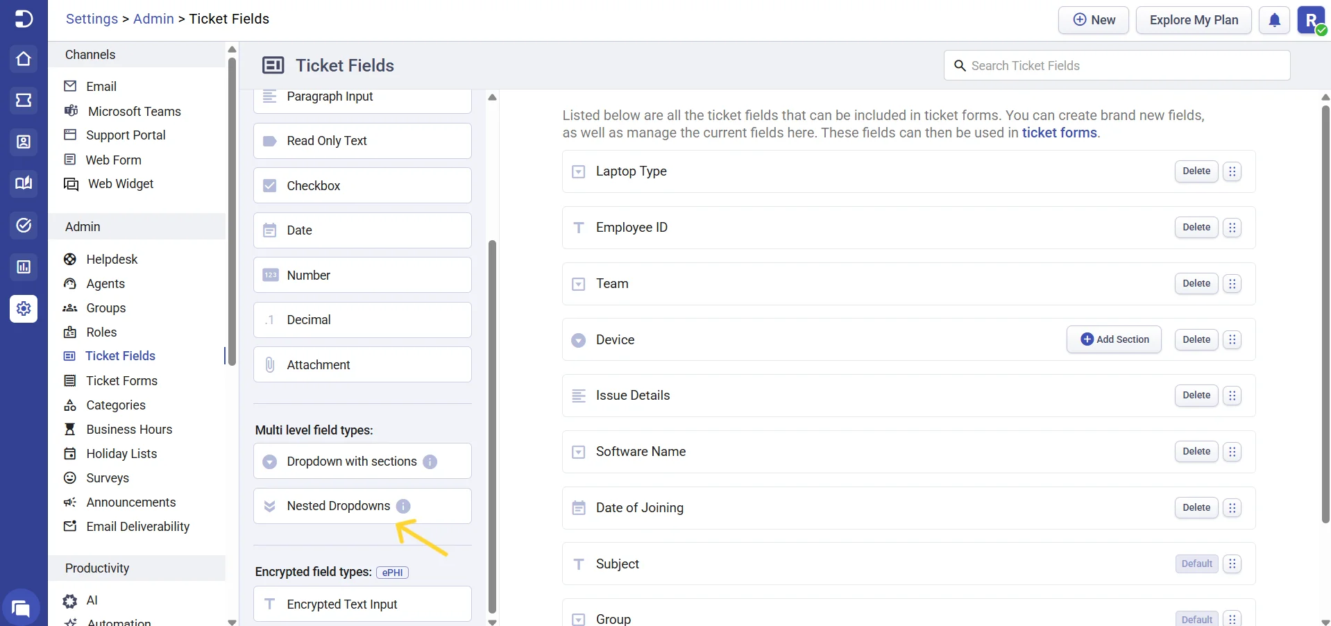 nested-dropdown-ticket-field-desk365