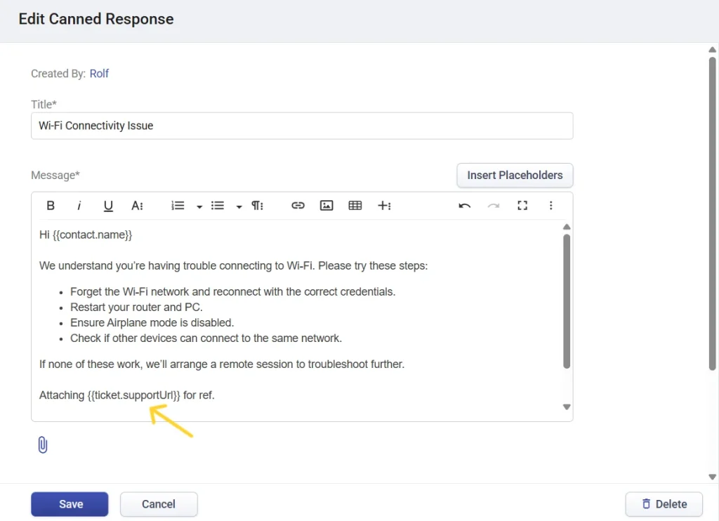 placeholder-inserted-in-canned-response