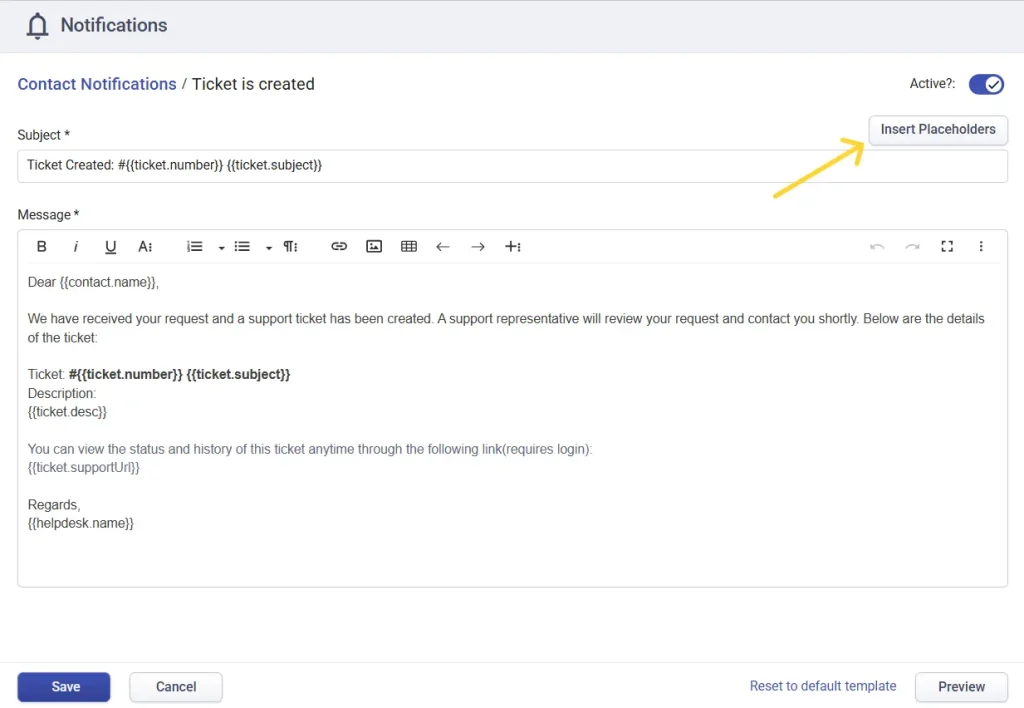 placeholders-in-contact-notification-desk365-helpdesk