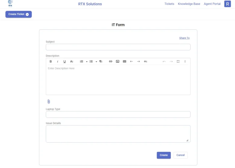 support-portal-ticket-form