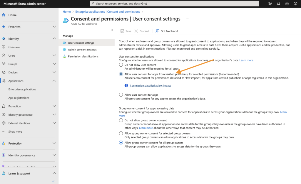 user content settings in entrata admin center