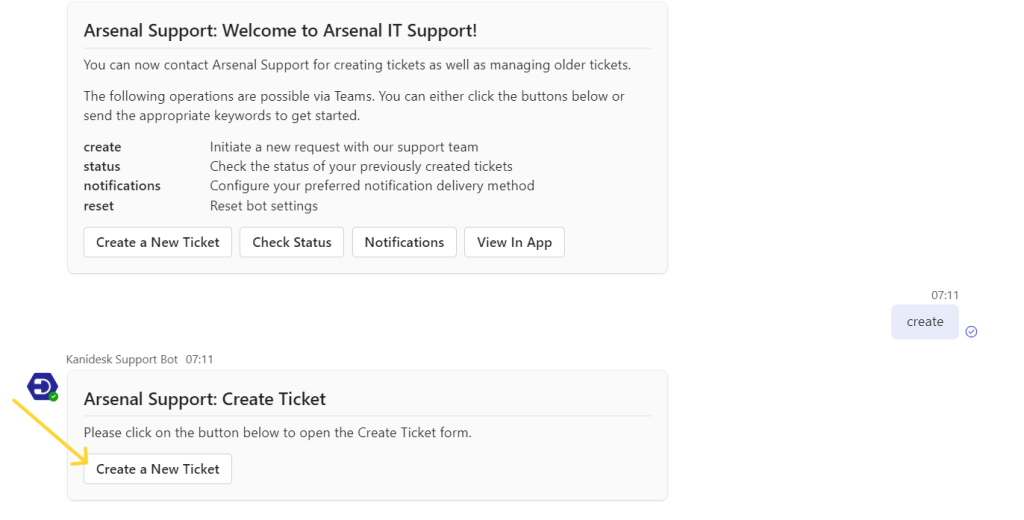 welcome-to-support-bot-message-create-ticket-desk365