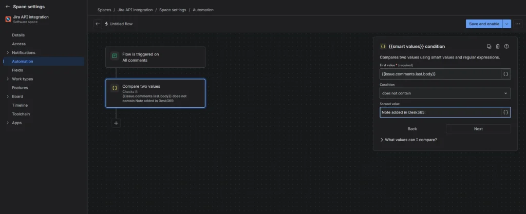 Automation rule 2 - 5