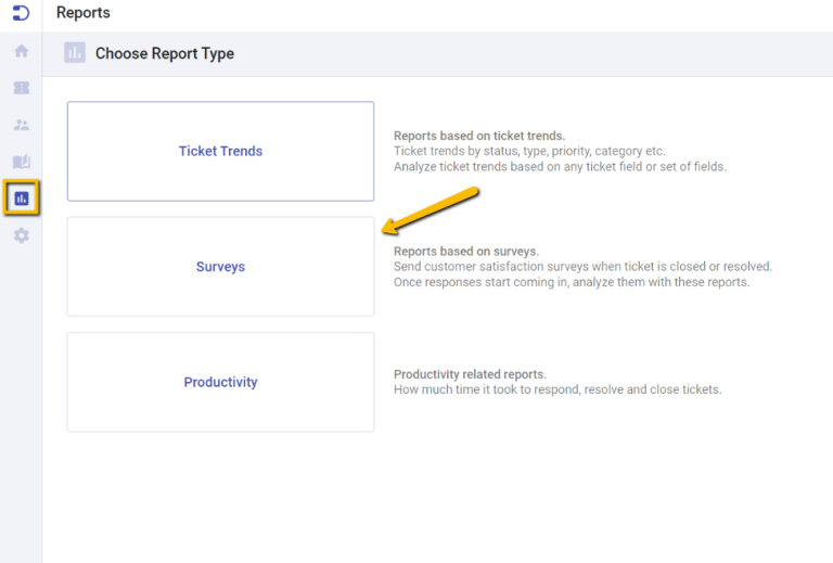 survey reports in Desk365