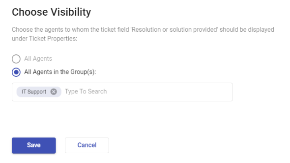visibility settings not available for custom role group only access in ticket properties