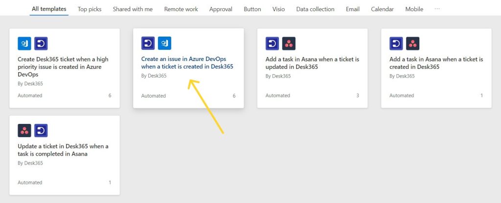 Integrate Azure DevOps with Desk365