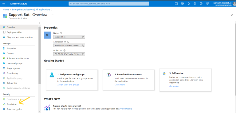 Admin Consent for Support Bot | Desk365