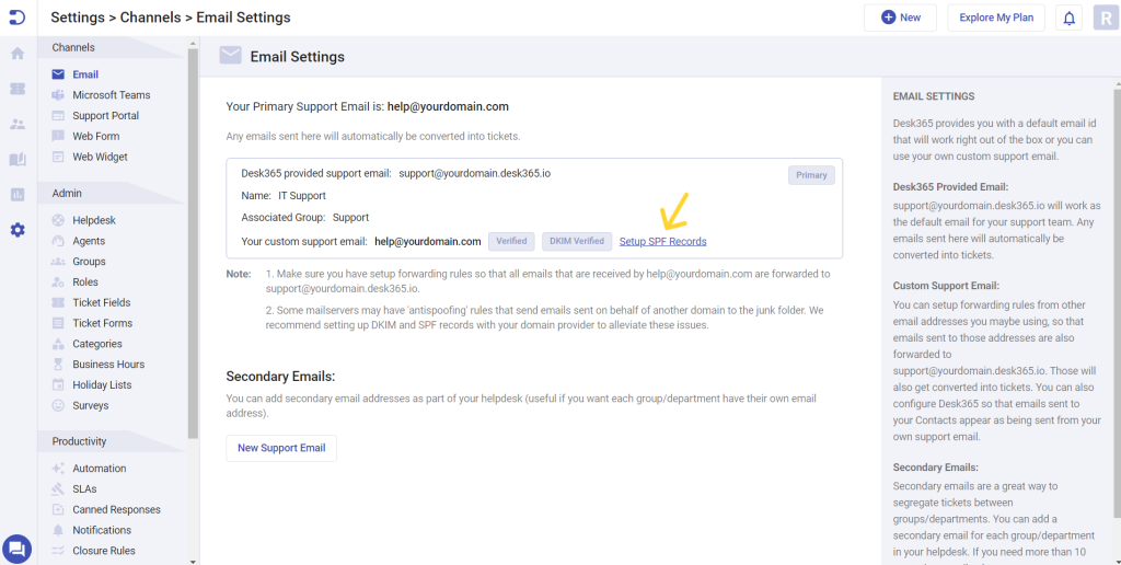 setup-spf-records-desk365