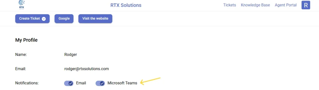 configuring-notification-preference-on-support-portal-desk365